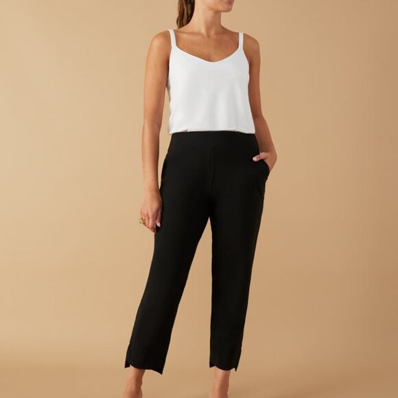 Aday Straight Up Dress Pants in Black Size Small - Picture 1 of 5